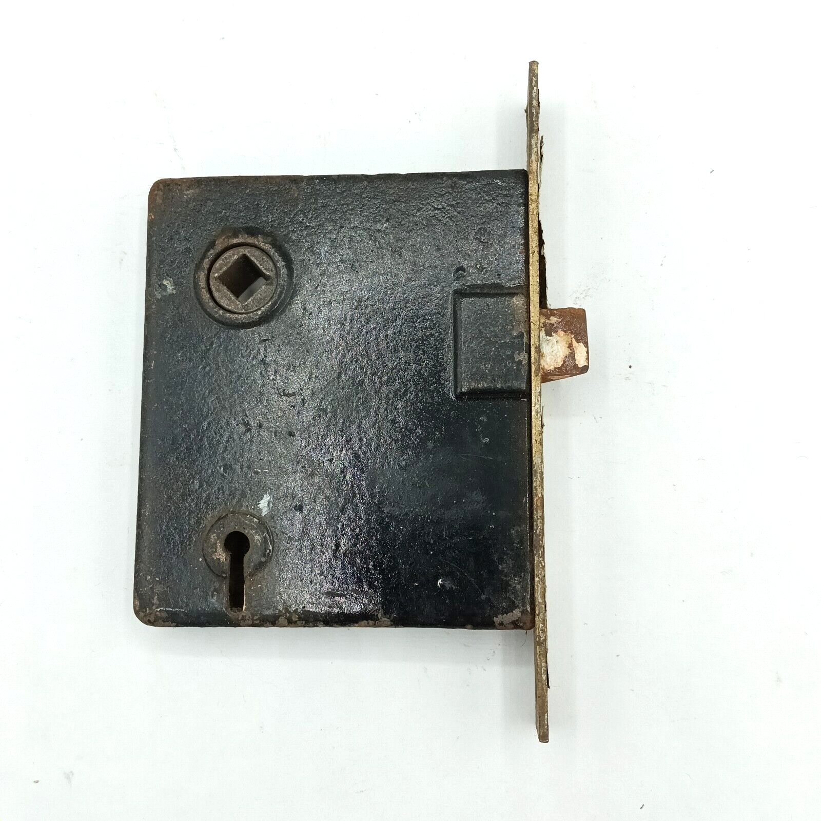 Vintage Mortise Lock Door Hardware Salvage Skeleton Keyhole NO Key B372