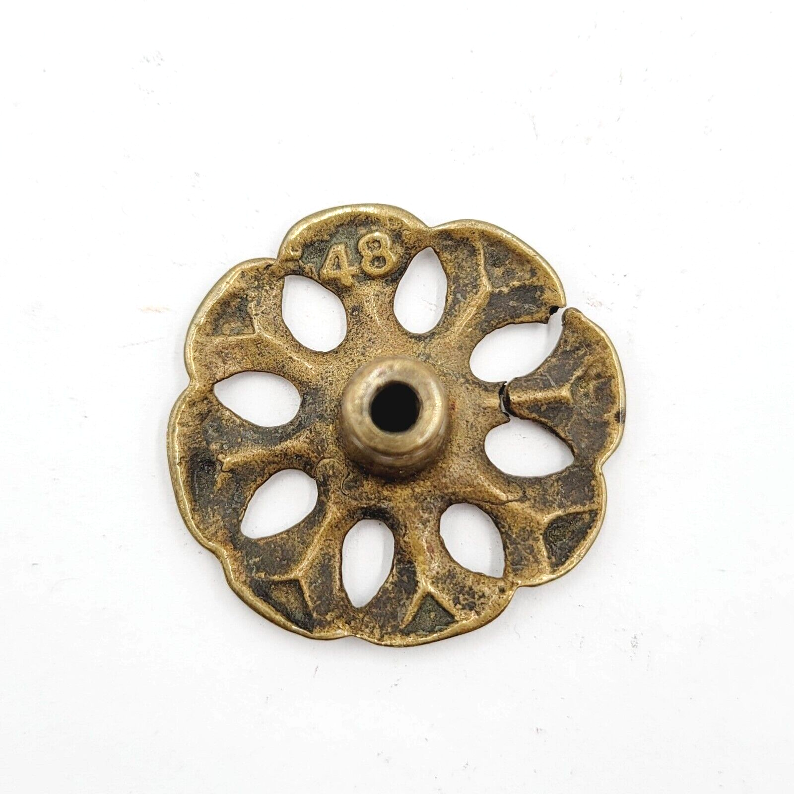 Vintage Drawer Pull BrassSalvage Hardware Reclaimed 1 7/8"