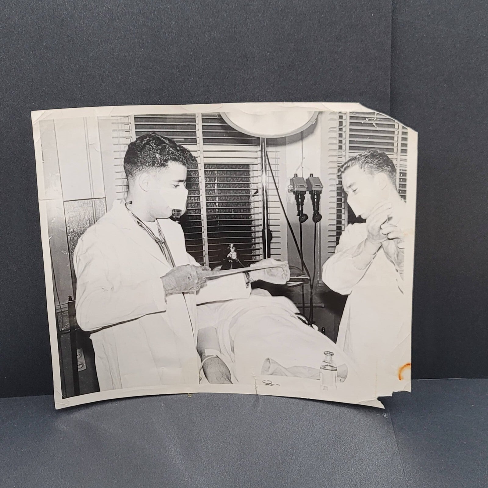 Vintage Hospital Surgery Black and White Photo 8 x 10