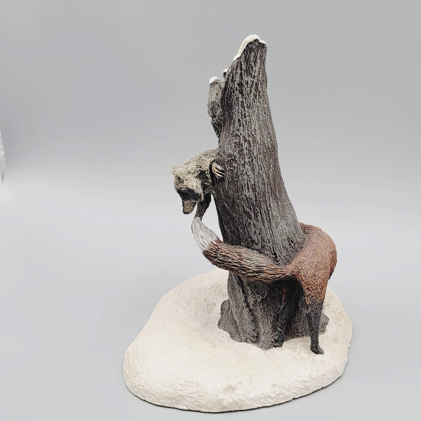 1984 HTF AUS-BEN Cast Bronze RACCOON FOX FIGURINE CHARLES EARNHARDT 6"
