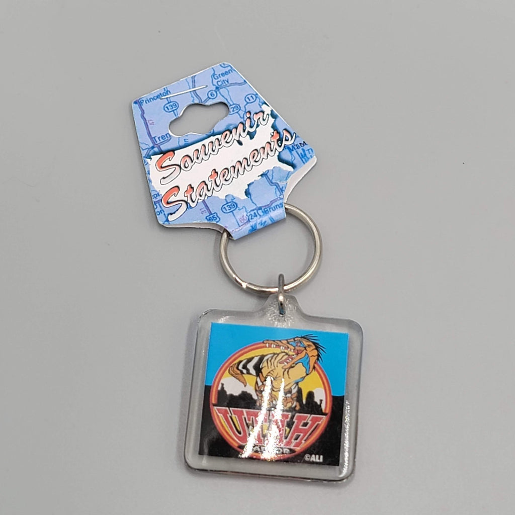 Toronto Raptors Dinosaur Logo Acrylic Keychain Souvenir NWT