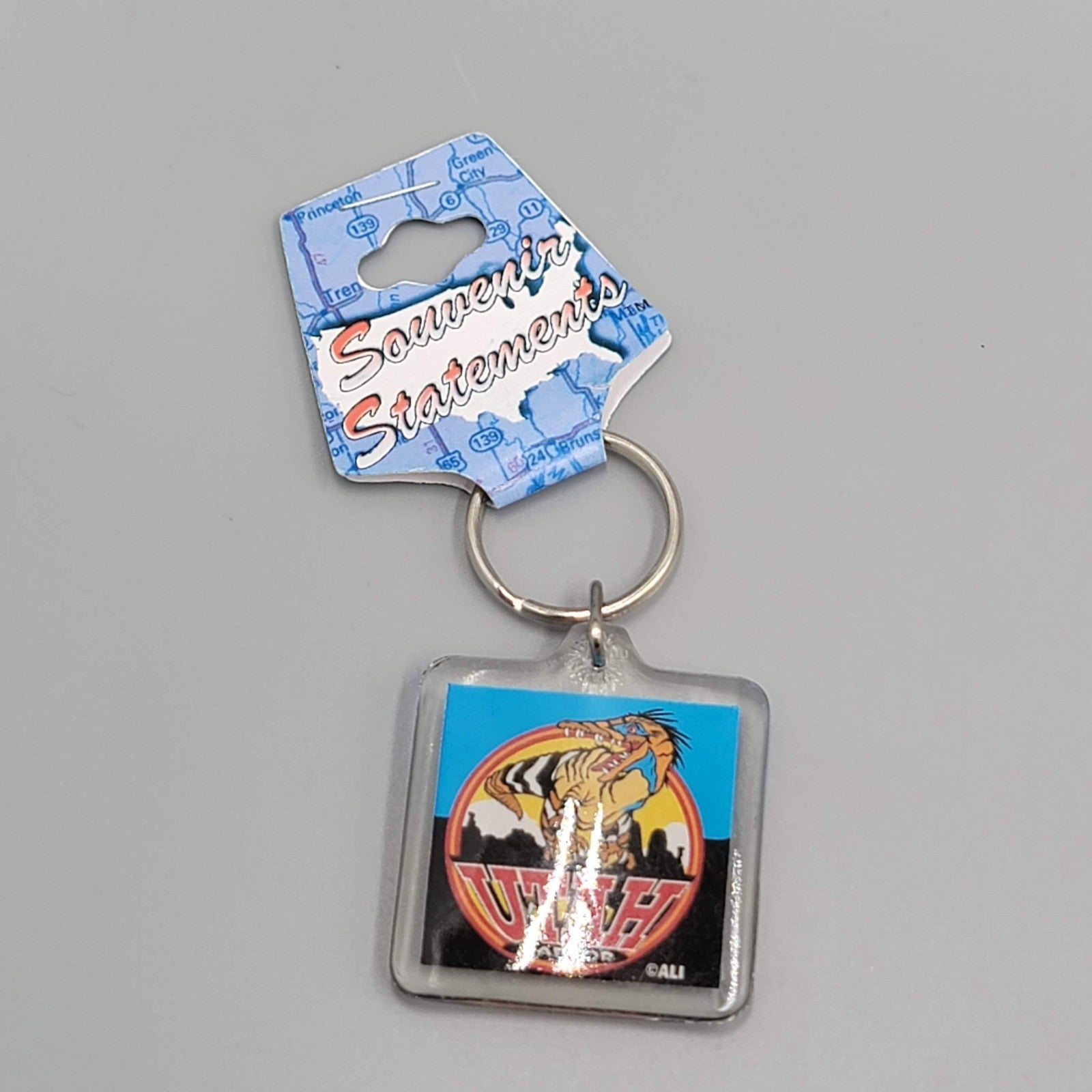 Toronto Raptors Dinosaur Logo Acrylic Keychain Souvenir NWT