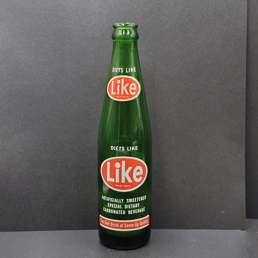 Vintage LIKE Green Glass Bottle Diets Like LIKE Seven Up