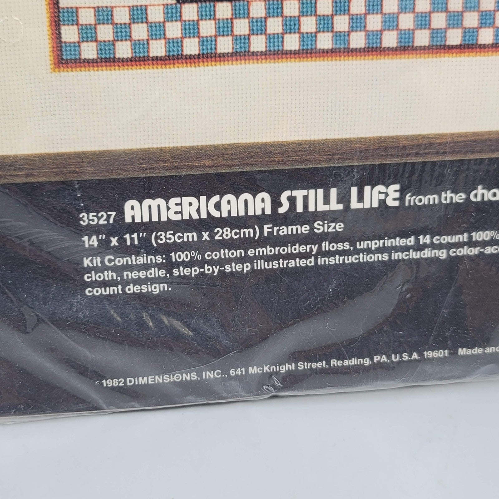 Dimensions Cross Stitch American Still Life 3527 Charles Wysocki 1982 Duck Apple