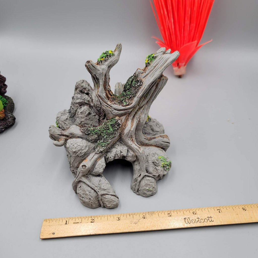 Aquarium Decor Lot 5pc Artificial Coral Plants Cave Tree Fish Tank Decorations S