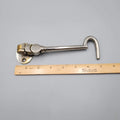 Vintage Heavy Duty Gate Hook Silver tone Pivots Salvage Hardware