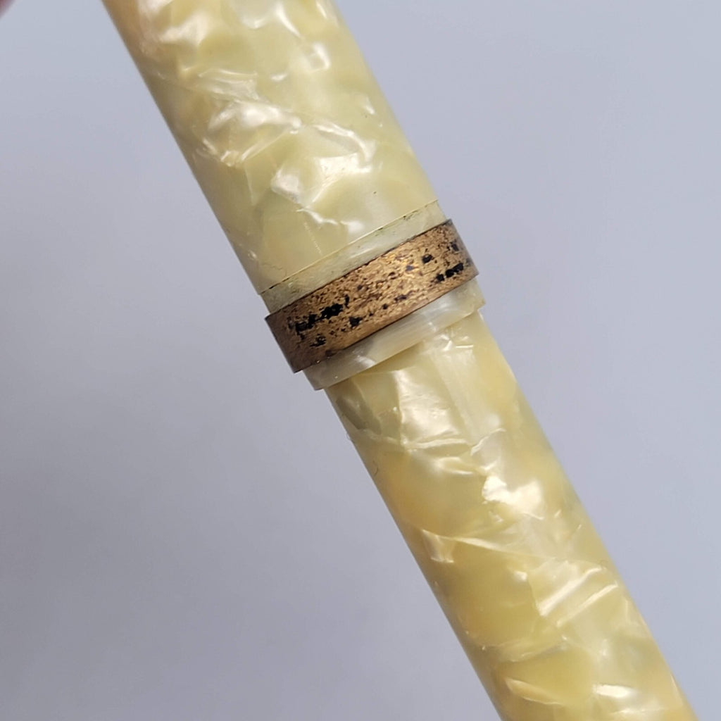Vintage Celluloid Fountain Pen Avon American Flag