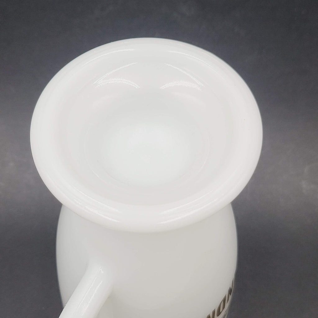 Vintage Disneyland Walt Disney Productions Gold Text Milk Glass Mug GRANDMA