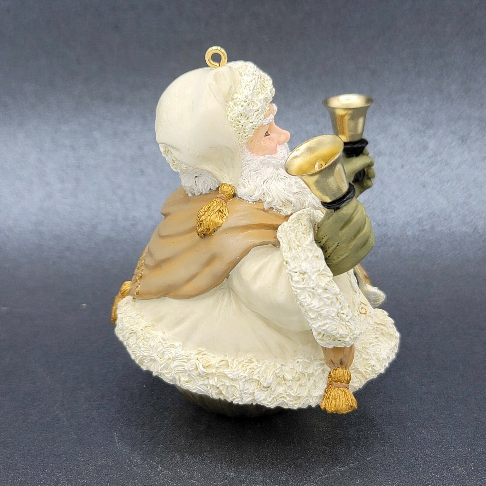 HALLMARK 2004 BELL SANTA ORNAMENT JOLLY OLD KRIS JINGLE 3 1/4"