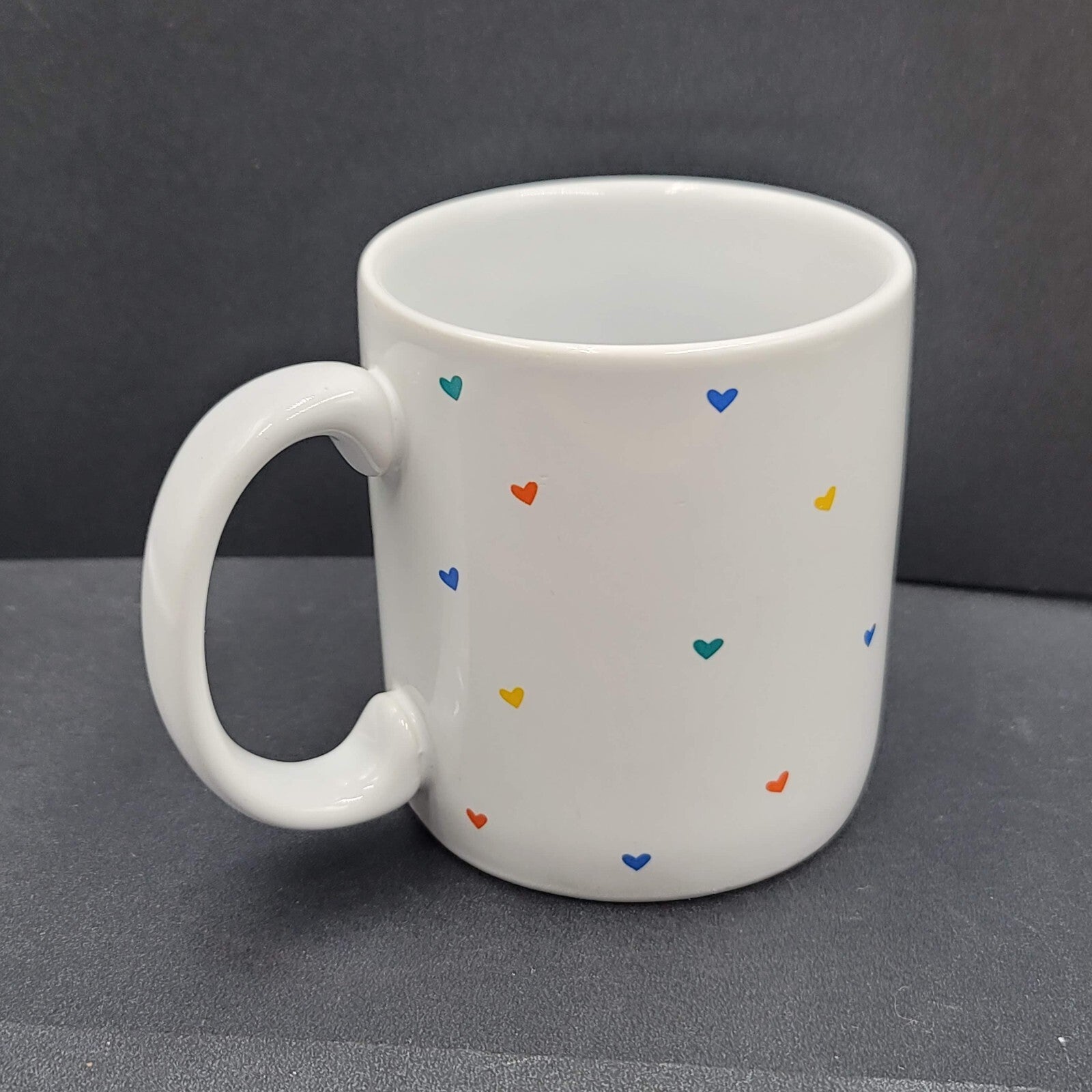 Vintage I Love You Hearts Coffee Mug Tea Cup Ceramic Designers Collection