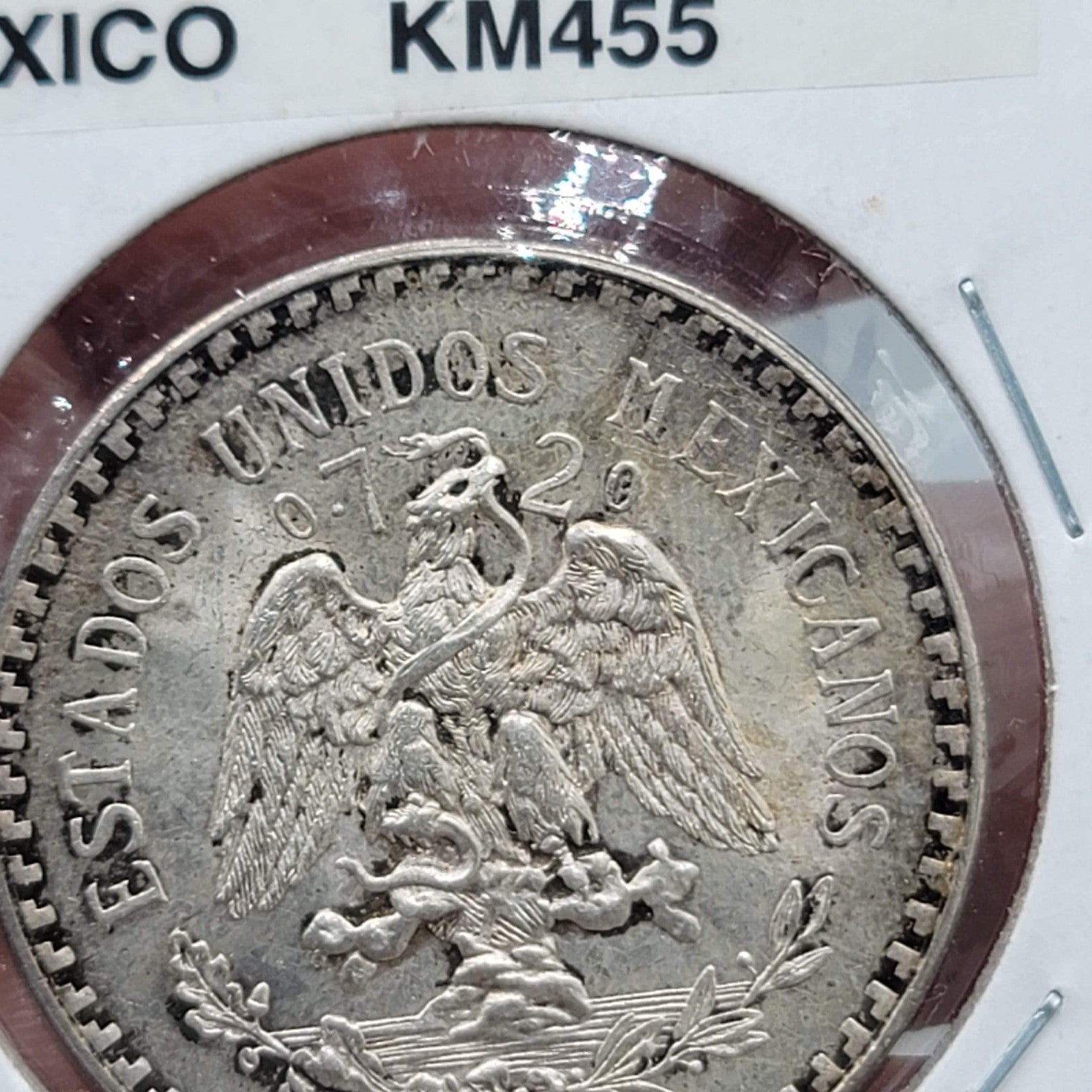 1943 Mexico Coin 1 Peso KM455