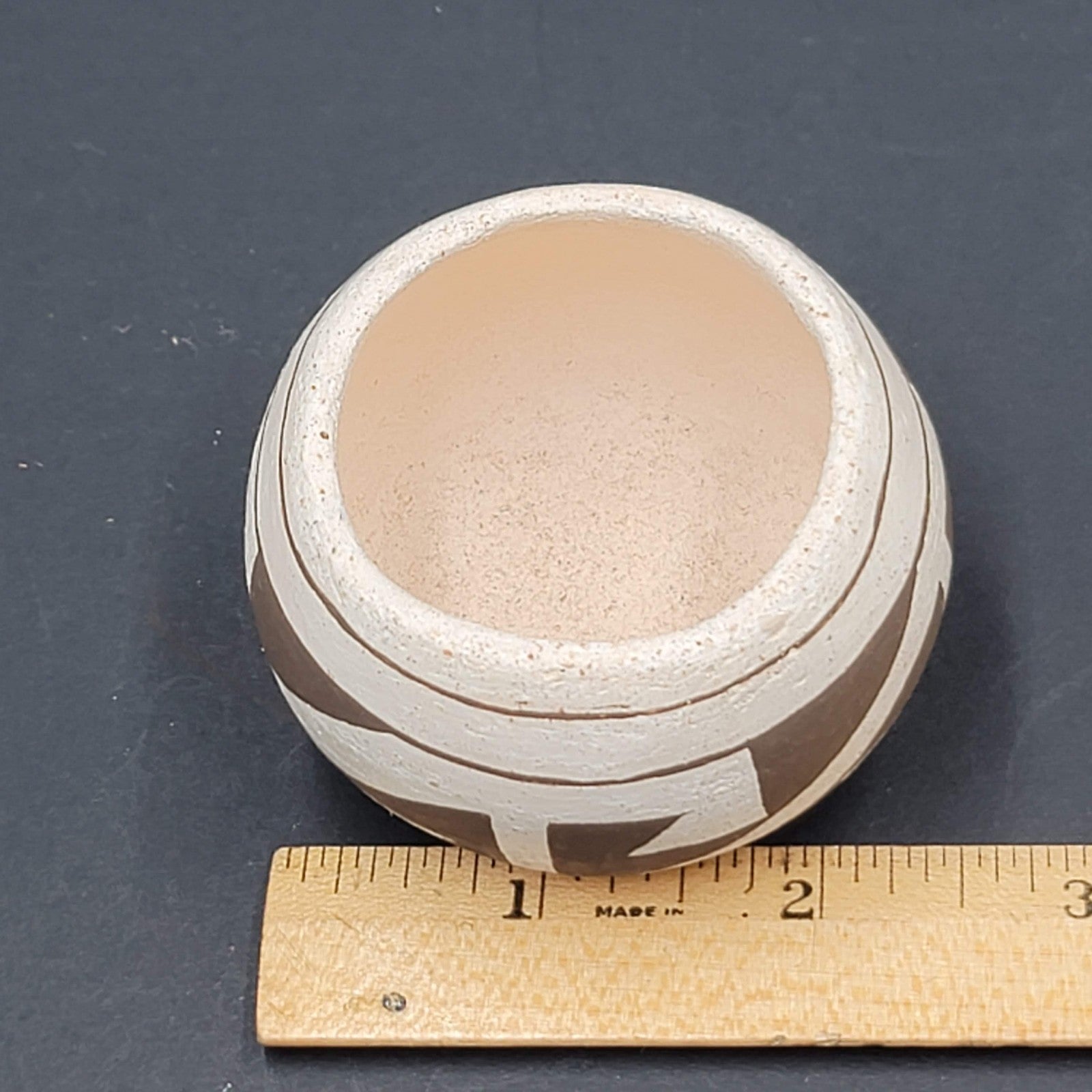 Vintage Pueblo Miniature Pottery Bowl New Mexico Native American 2.5 in