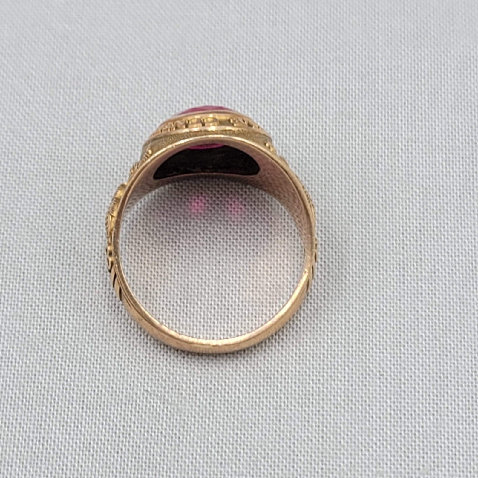 1958 Hale Center High School 10k Gold Class Ring Owls 9.5g L.G. Balfour Co