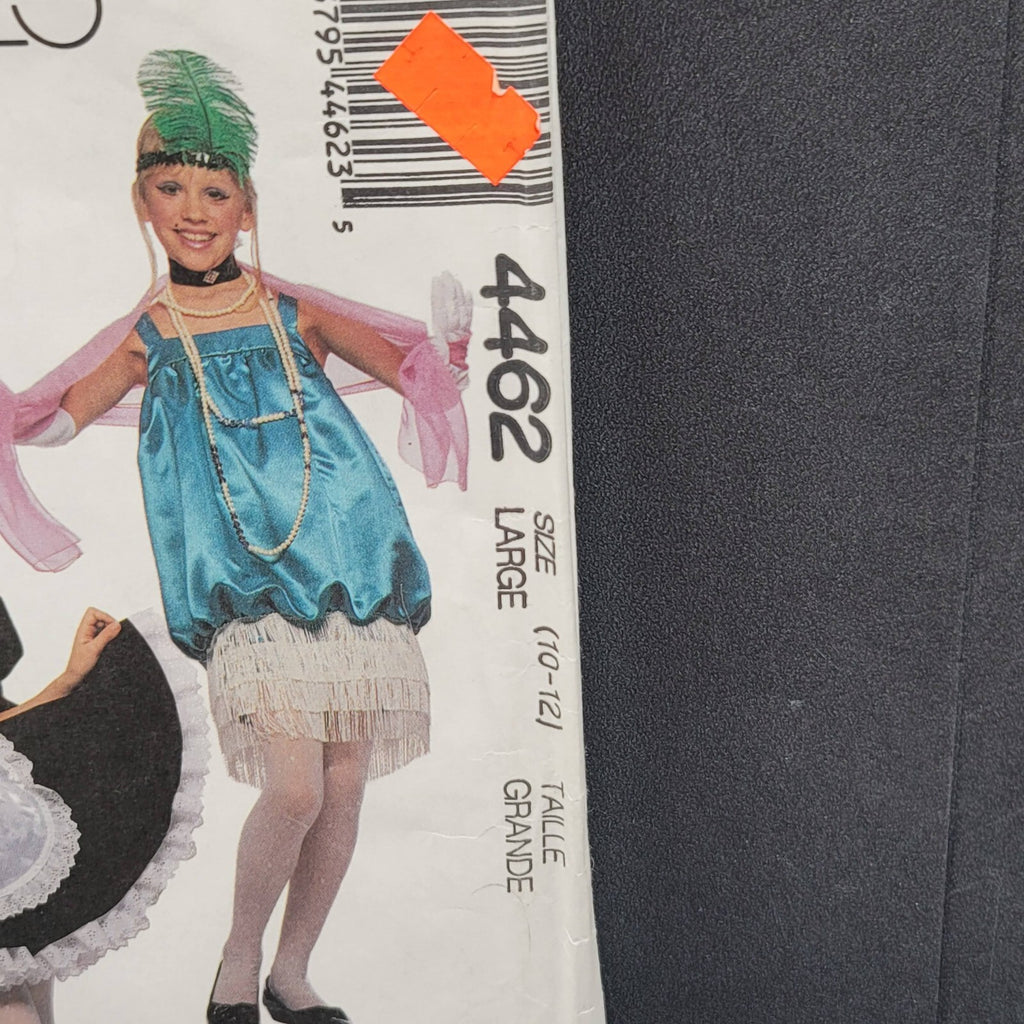 McCalls 4462 Pattern Costume Dresses Girls Size Large 10-12