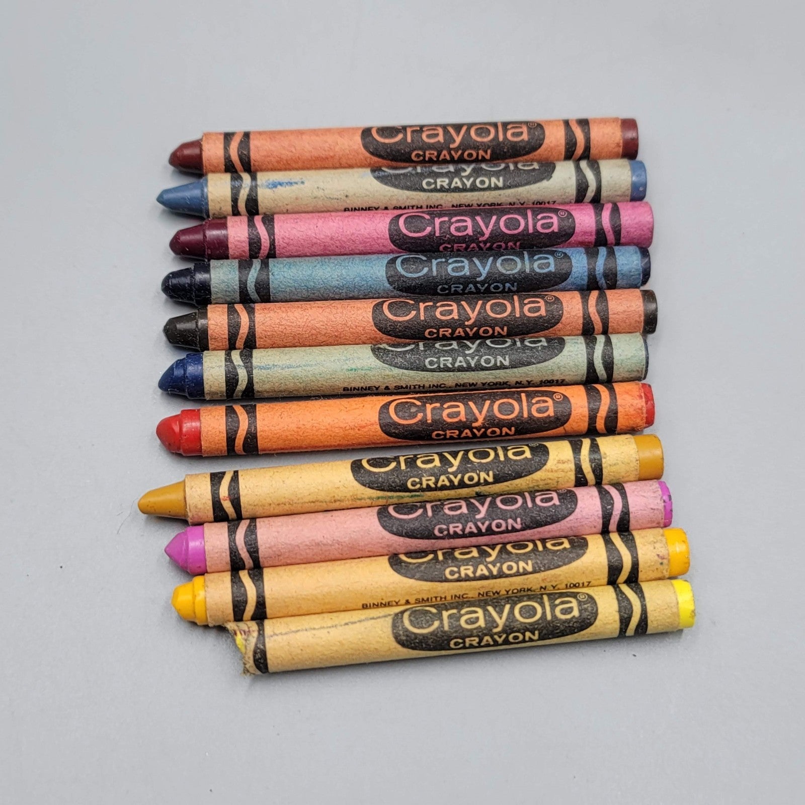 Binney & Smith Crayola Crayons 11 Vintage Rare Retired Indian Red USA Umber etc