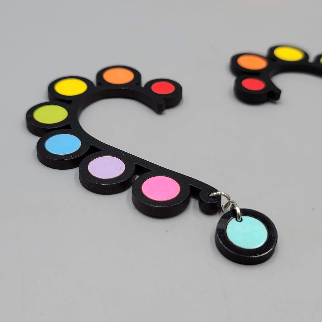 Pride Rainbow Statement Ear Wrap Cuff Pair