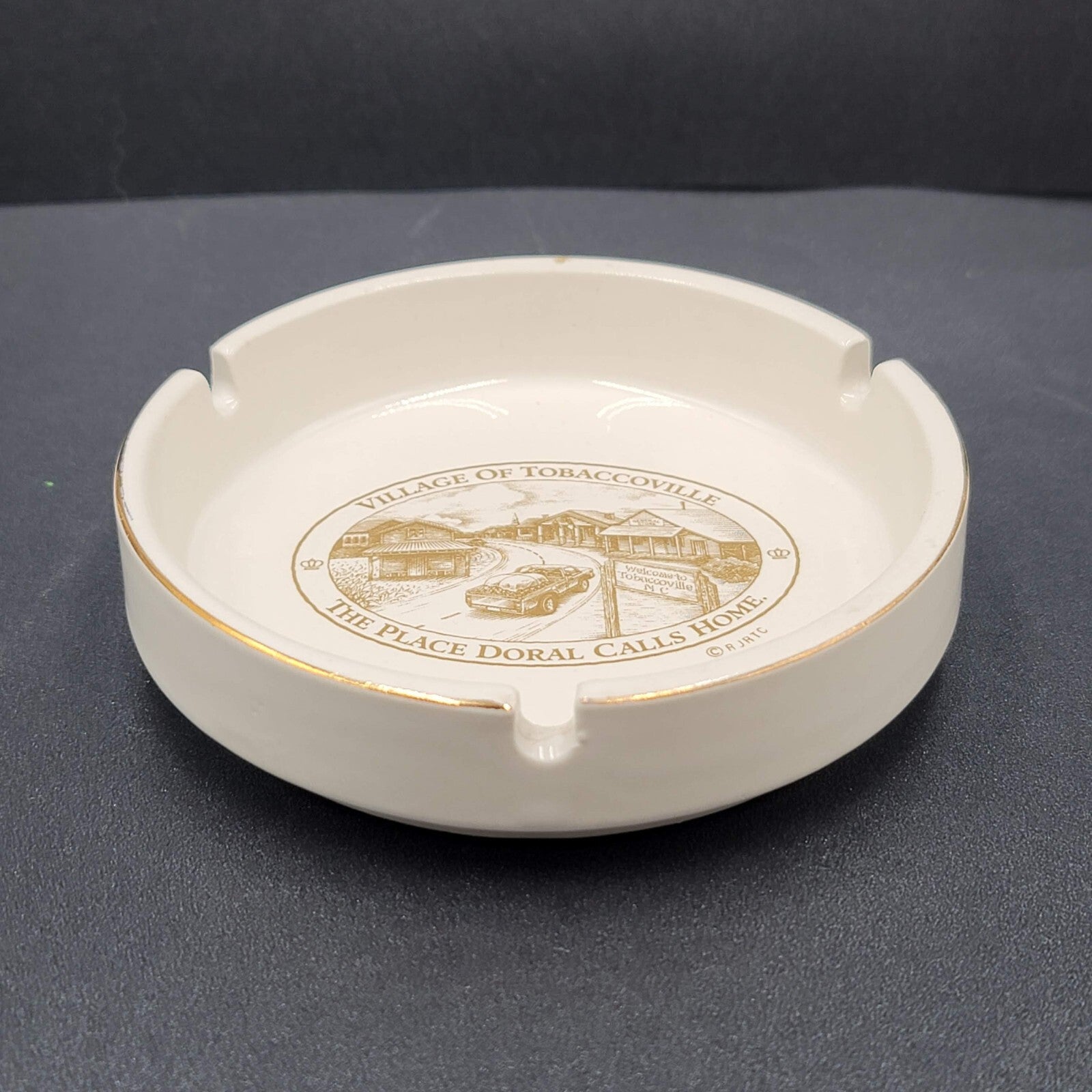 Vintage Doral Ashtray Village of Tobaccoville RJ Reynolds Cigarettes Advertising