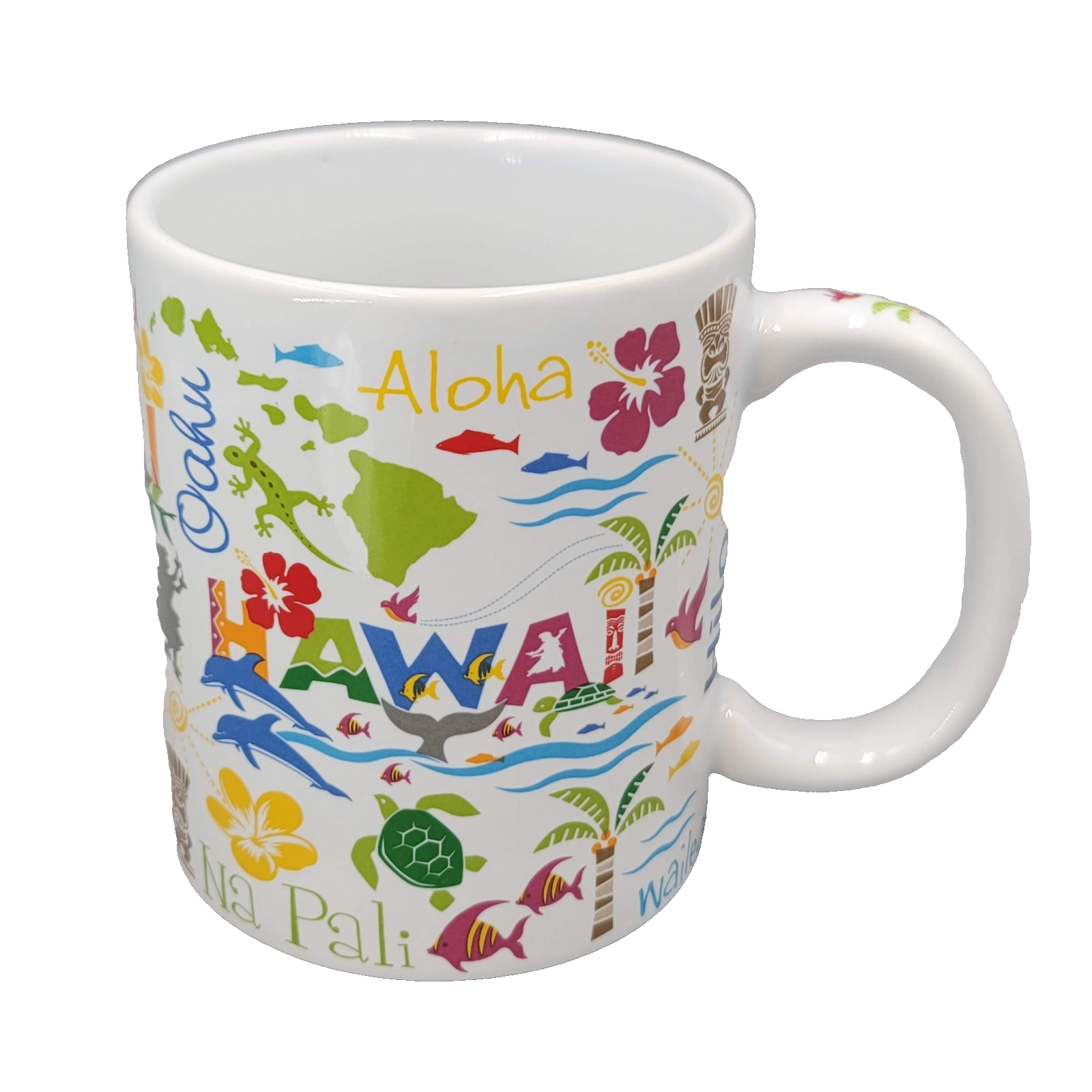 Island Heritage Coffee Mug Hawaiian Adventures Hawaii 2015 EUC