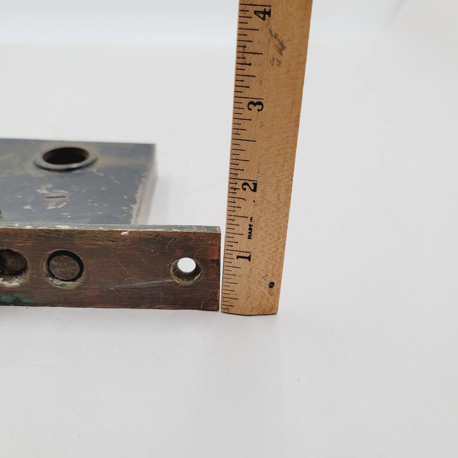 Vintage Mortise Lock Door Hardware Salvage Skeleton Keyhole NO Key