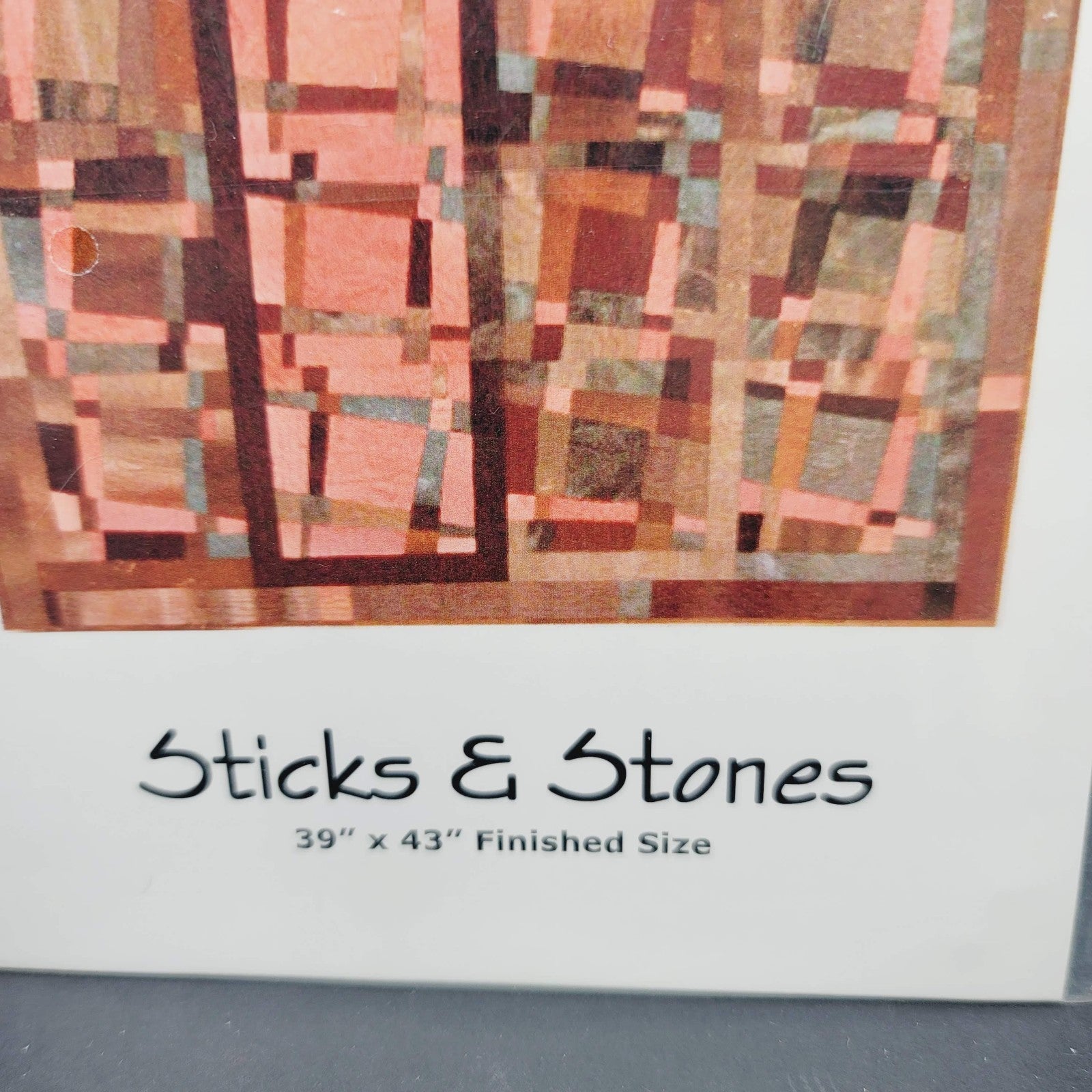 Sticks & Stones by Barbs Elegant Designs Quilt Pattern #201   39" x 43"  2004