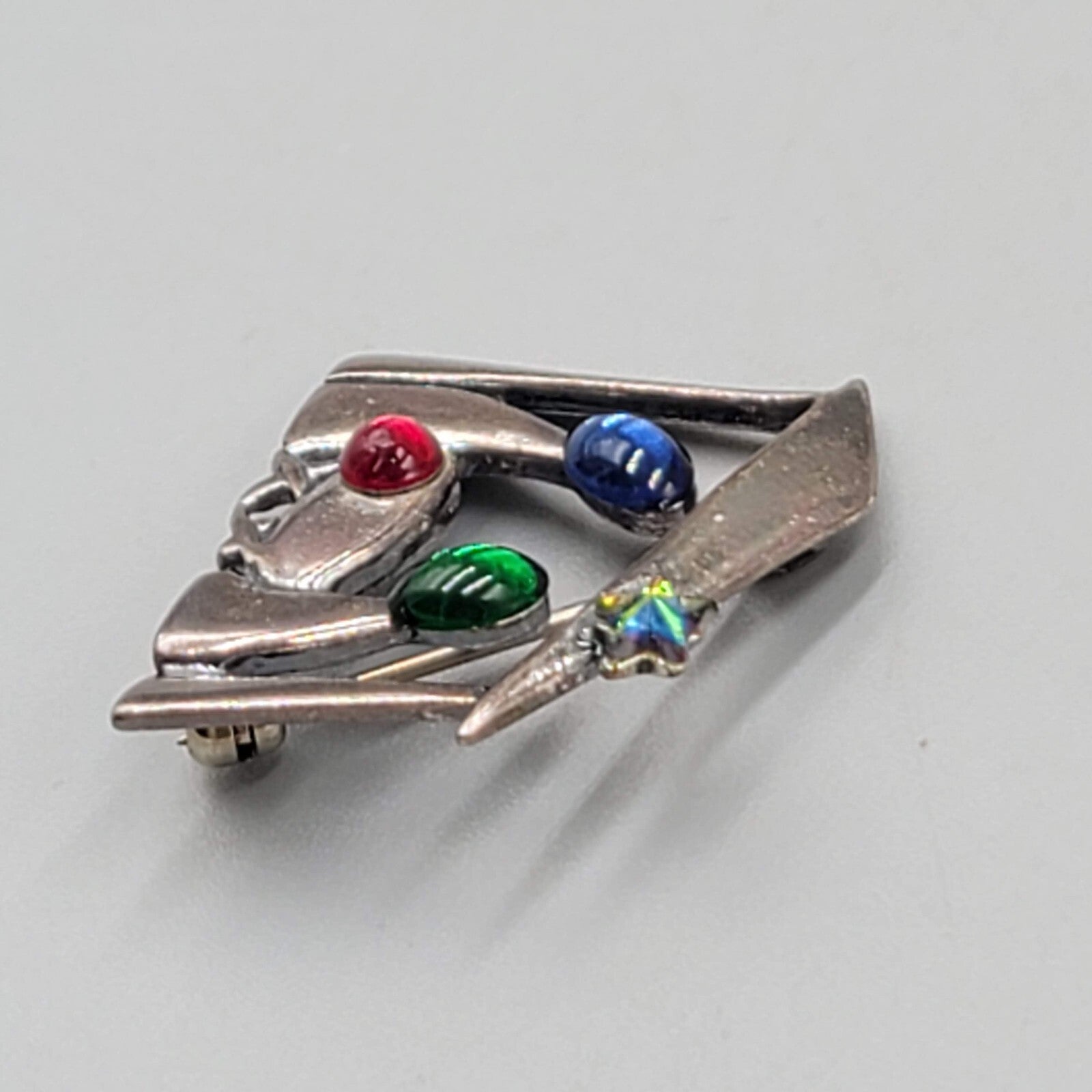 Vintage Silpada Sterling Silver Christmas Nativity Manger Brooch 7/8"