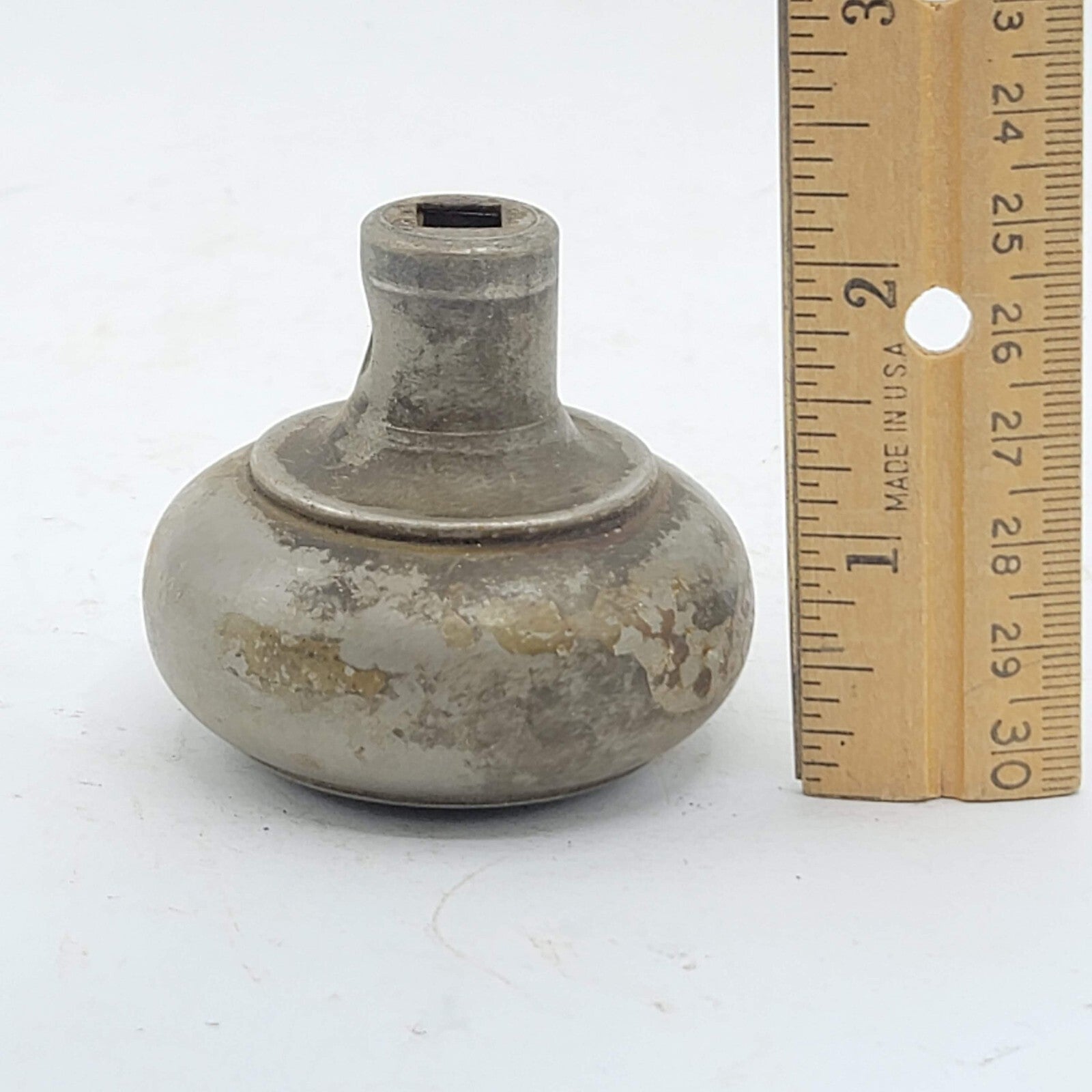 Single Vintage Steel Ring Door Knob Reclaimed Salvage 2.25"     74