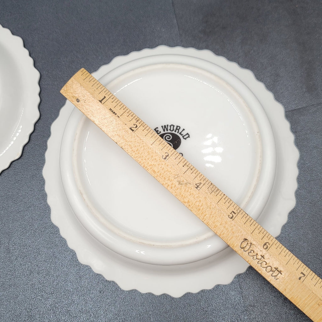 Vtg SANGO One World HELLESPONT 8001 Japan Floral Bowl Saucer