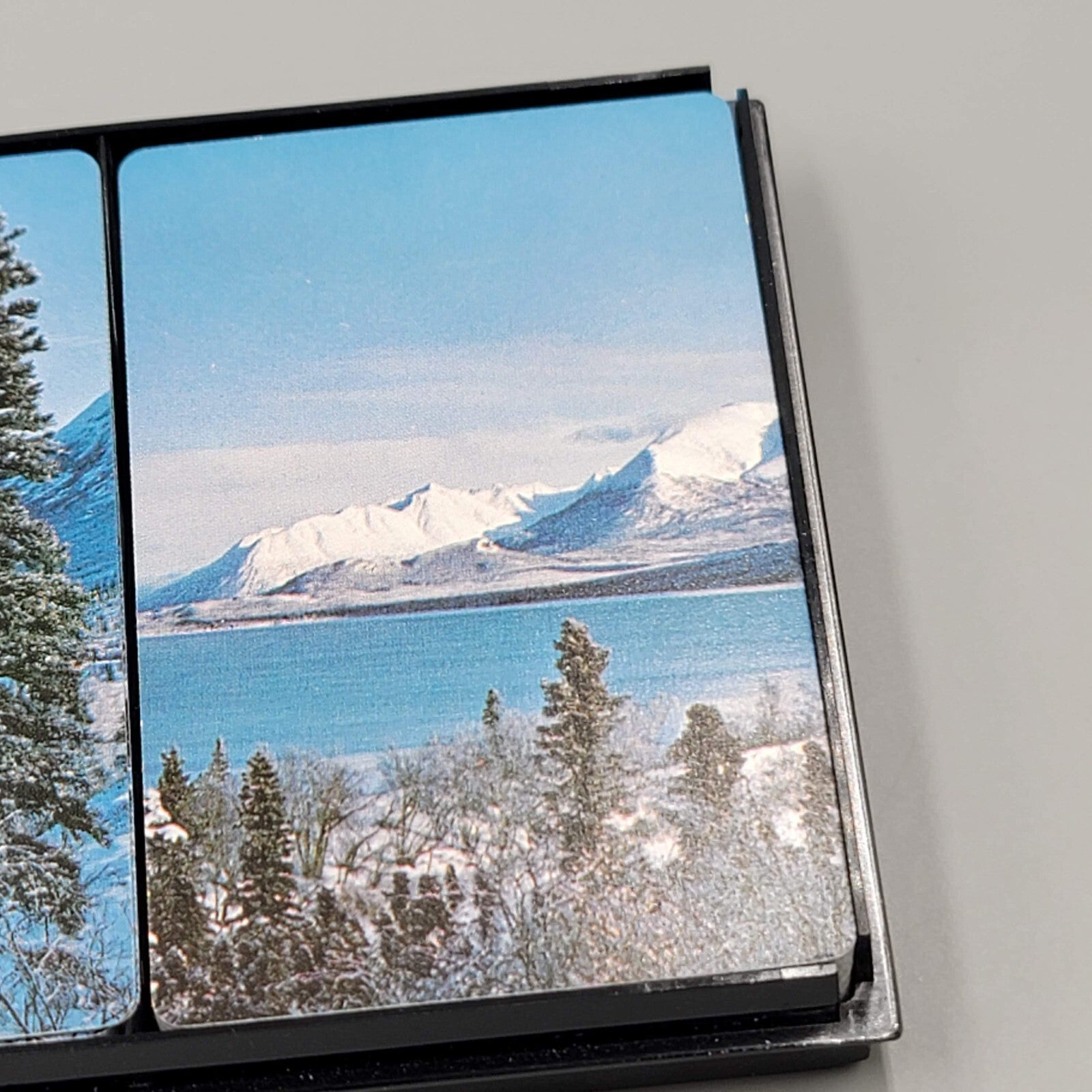 Vintage Playing Cards Souvenir Alaska Two Decks In Plastic Case Alyeska Pipeline