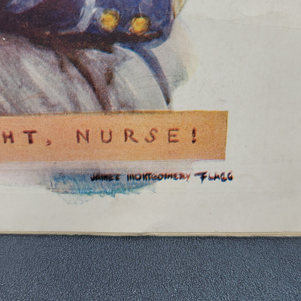 Antique Judge Humor MAGAZINE Good Night Nurse Kissing Jan 22 1916