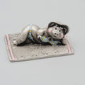 VTG Hudson Fine Pewter Pig wear swimsuit Anthropomorphic Miniature Figurine 3428