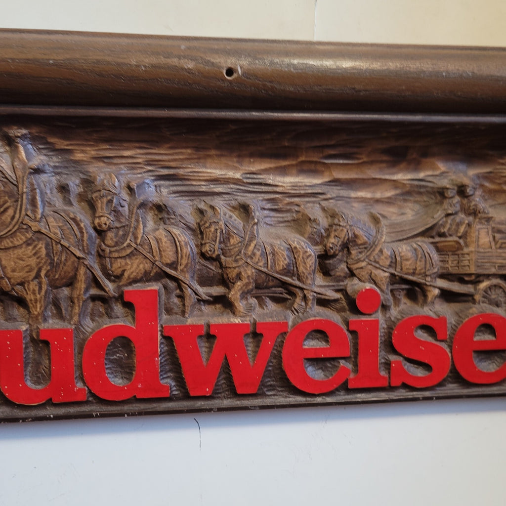 Vintage 1986 Budweiser Dry Erase Message Board Wall Hanging 32x19 Man Cave