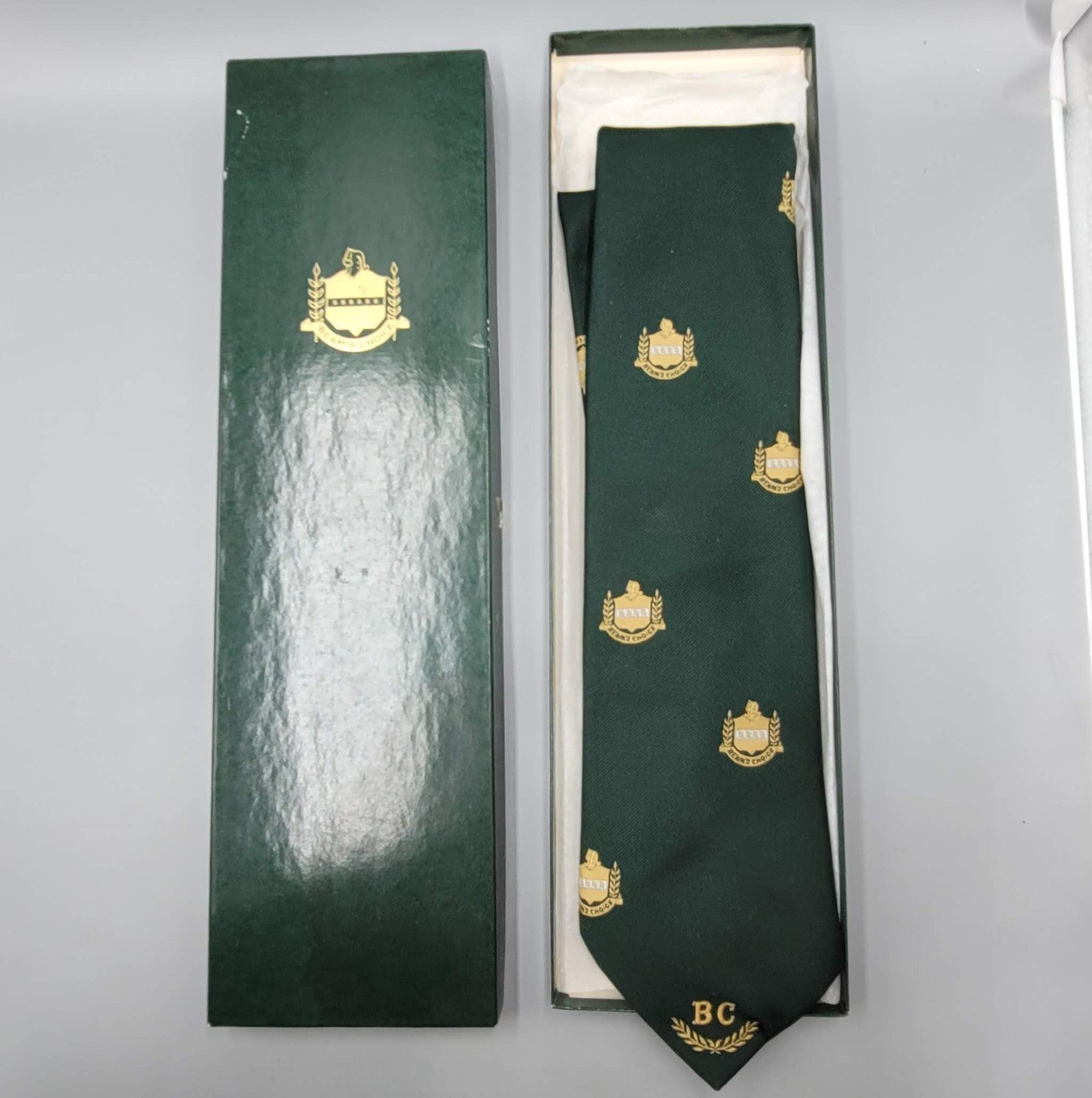 Vintage Necktie Jim Beams Choice Whiskey Bourbon Tie Green Ernst San Francisco