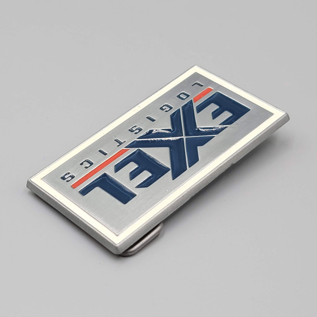 Exel Logistics Belt Buckle Shipping DHL supply chain company advertising