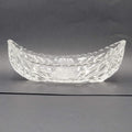 Brilliant Cut Glass Celery Dish Floral Saw Tooth Rim Flower Daisy 8 in