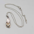 Rhinestone Flip Flop Sandel Necklace Silver tone 16"-18"