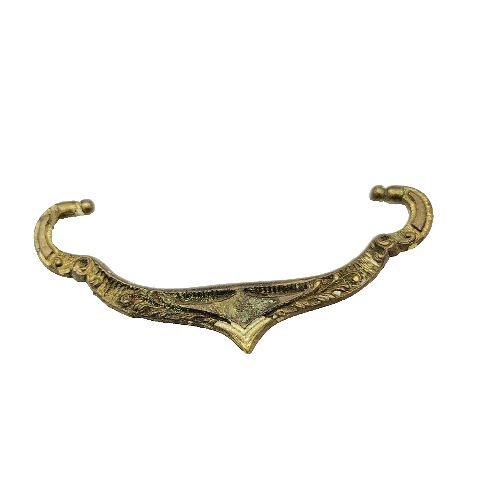 Vintage Single Brass Ornate Bail Pull for 3 in Pull Handle Replacement  0183