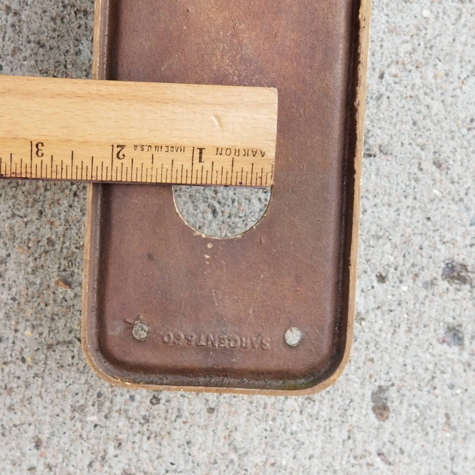 Vintage Sargent and Co Brass Exterior Door Knob Pull Handle 14 3/4"
