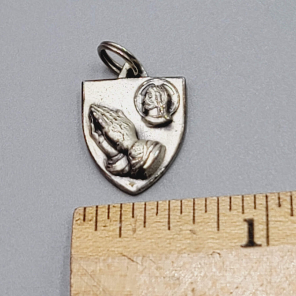 Vintage Hayward Sterling Silver I AM A PROTESTANT Charm 3/4"