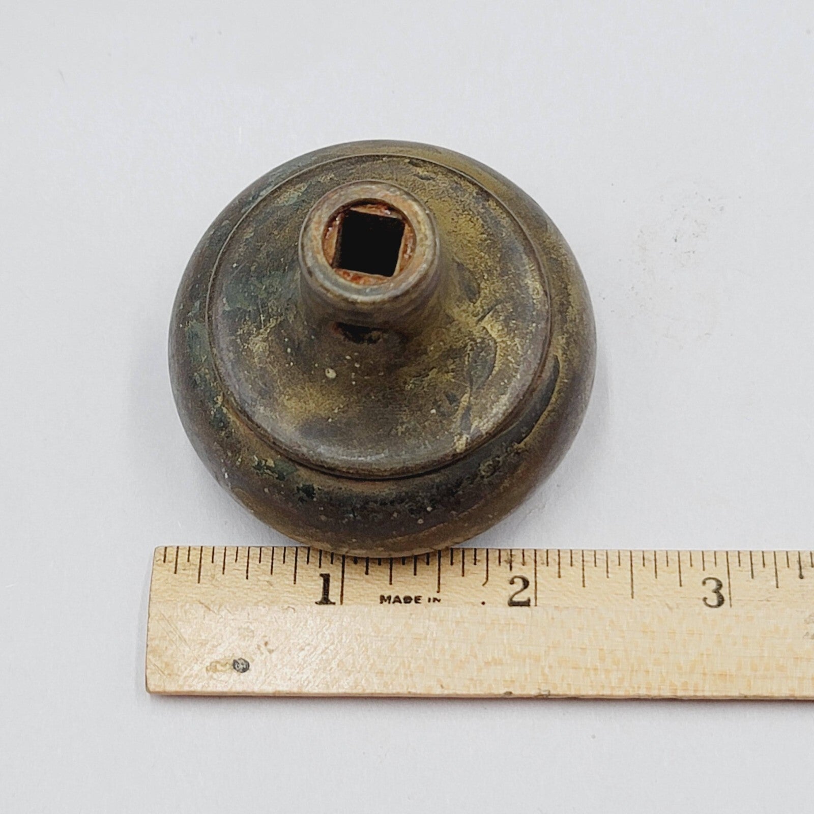 Vintage Steel SINGLE Doorknob Salvage Door Hardware 2.25" 119