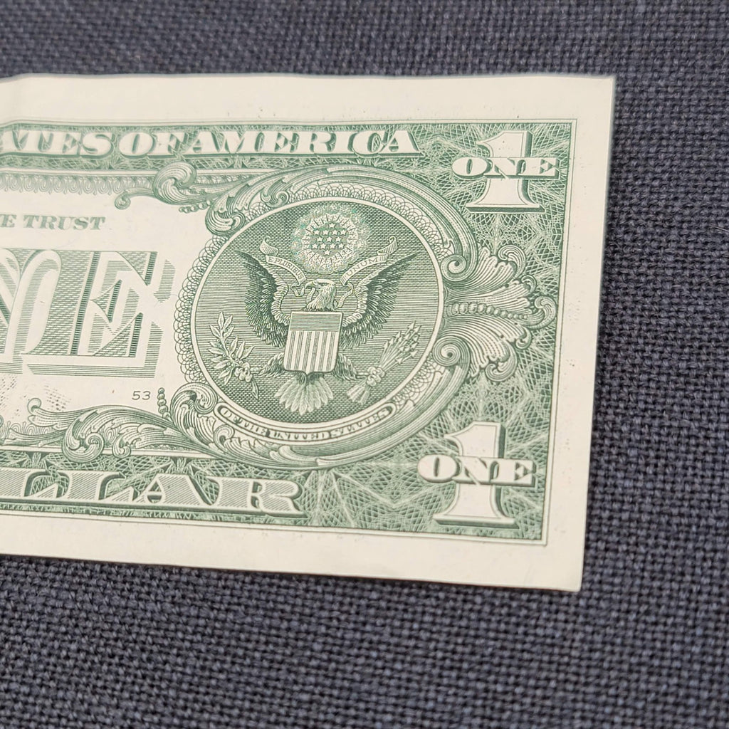 $1 Dollar Bill #F 45558846 G Series 2017 A