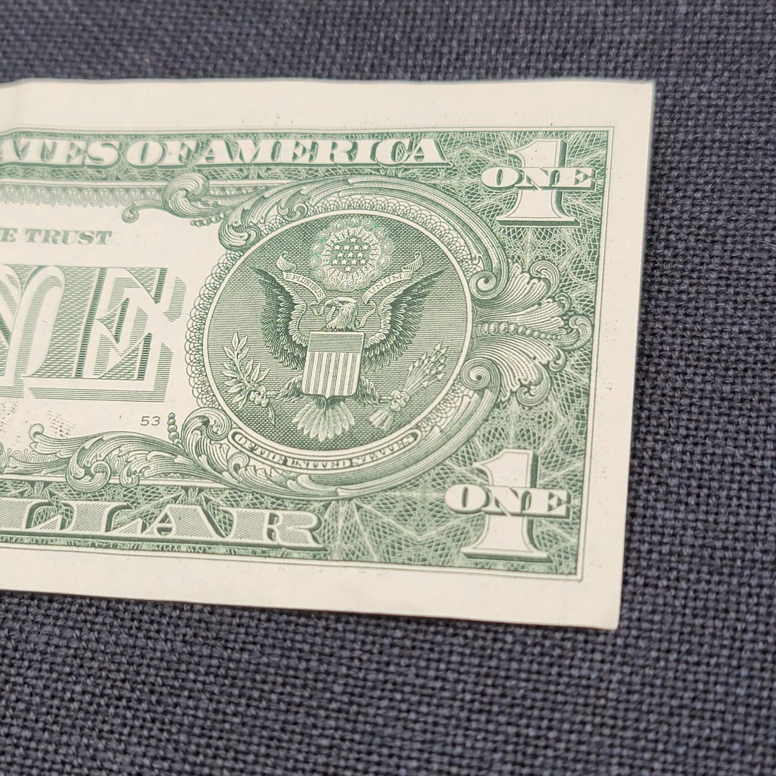 $1 Dollar Bill #F 45558846 G Series 2017 A