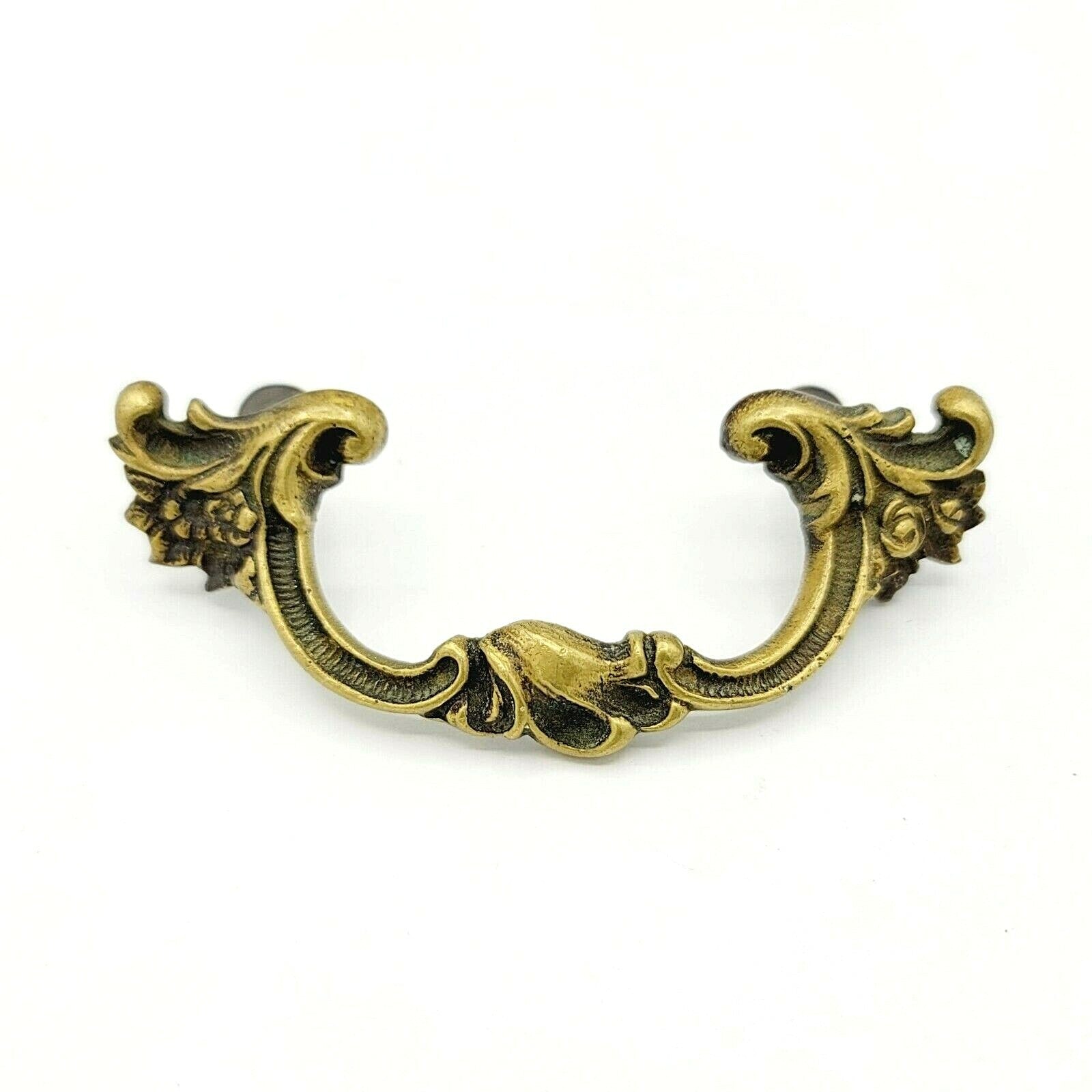 Vintage Brass Ornate Drawer Pull 3 5/8" x 1 1/2", holes 2 1/2"
