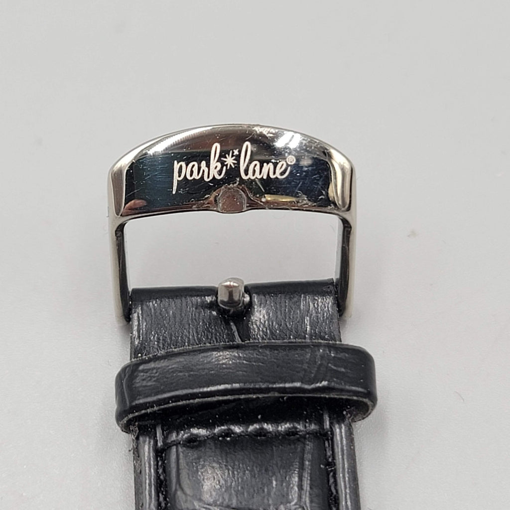 Park Lane Watch Womens Quartz Leather Strap 37mm Japan Movement NEEDS BATTERY