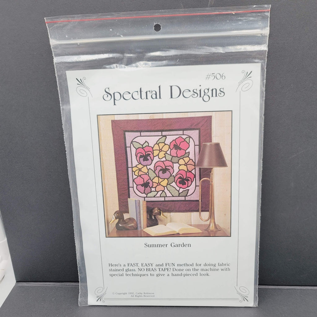 Spectral Designs 506 Summer Garden Pattern Cathy Robiscoes Stained Glass