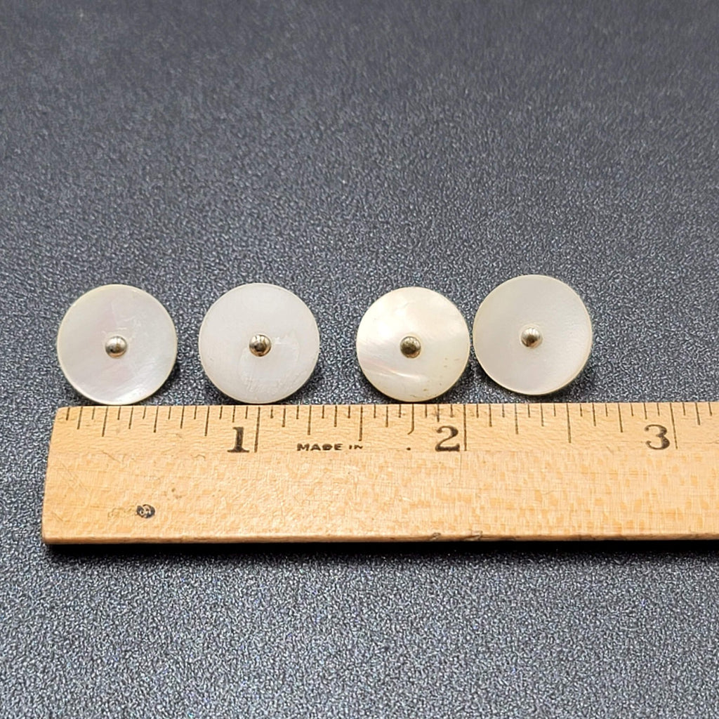 Vintage Mother Of Pearl Buttons Lot of 4  1/2"