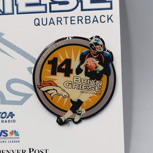 Denver Broncos Hat Lapel Pin NFL Football Brian Griese The Denver Post