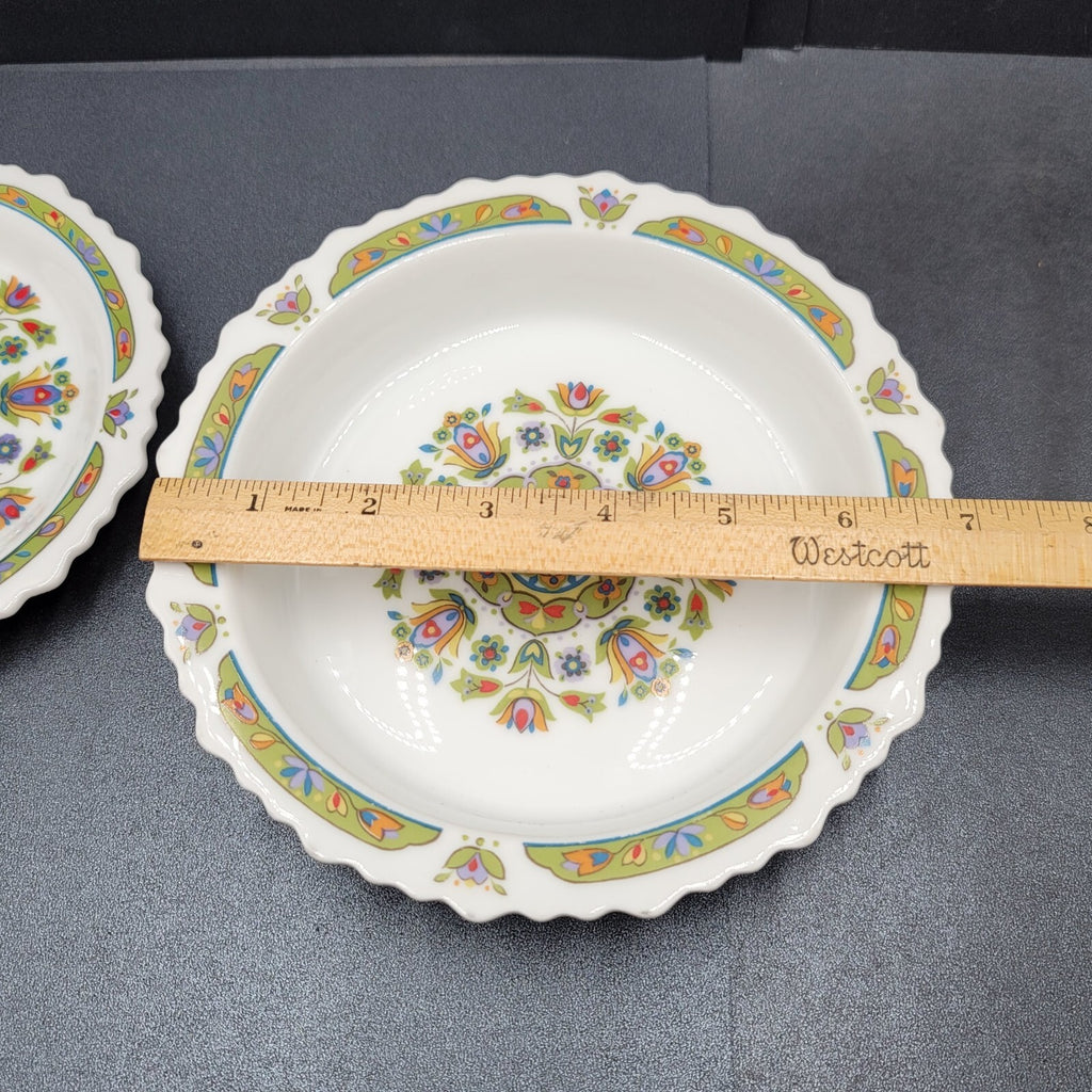 Vtg SANGO One World HELLESPONT 8001 Japan Floral Bowl Saucer
