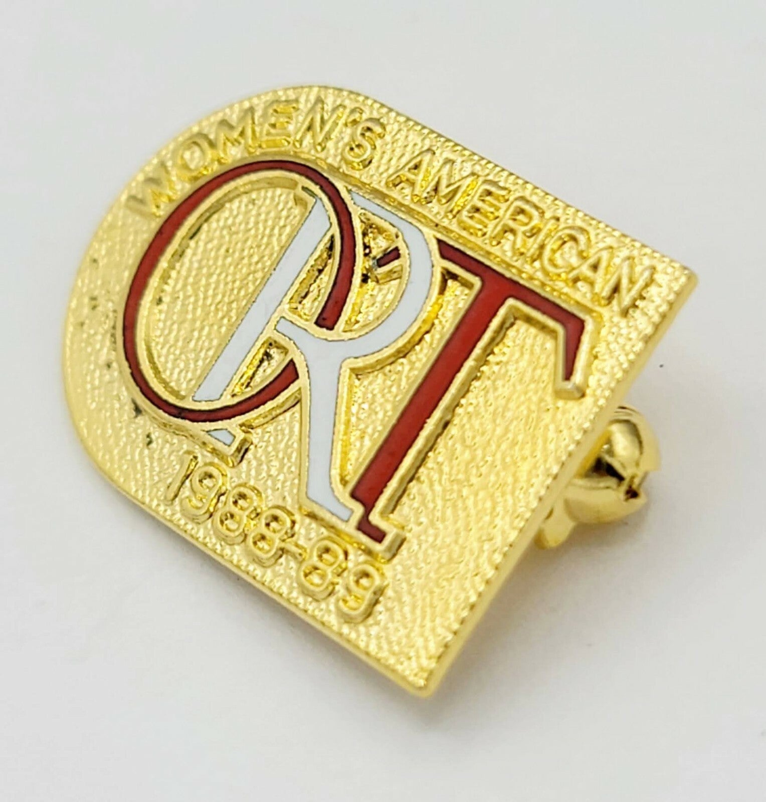 1989 Vintage Womens American ORT Pin Jewish Organization 1"