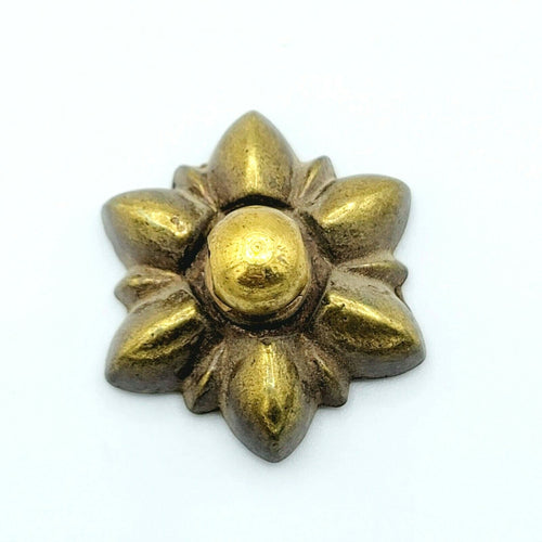 Brass Rosette For Drop Bail Pull Repair SINGLE Salvage Drawer Hardware Reclaim
