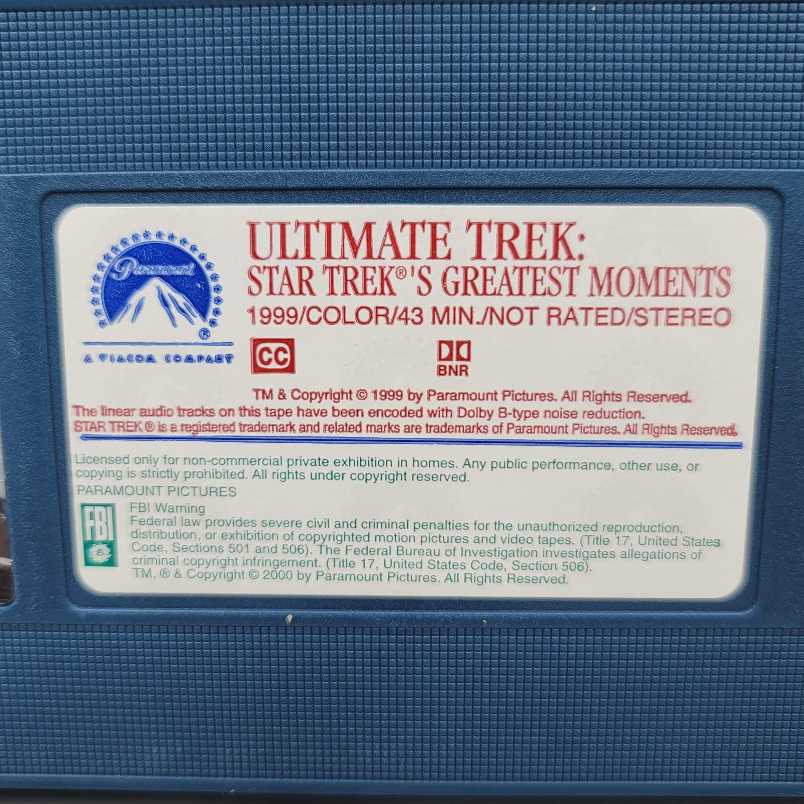 Ultimate Trek Star Trek's Greatest Moments 2000 VHS Factory Sealed Anthology